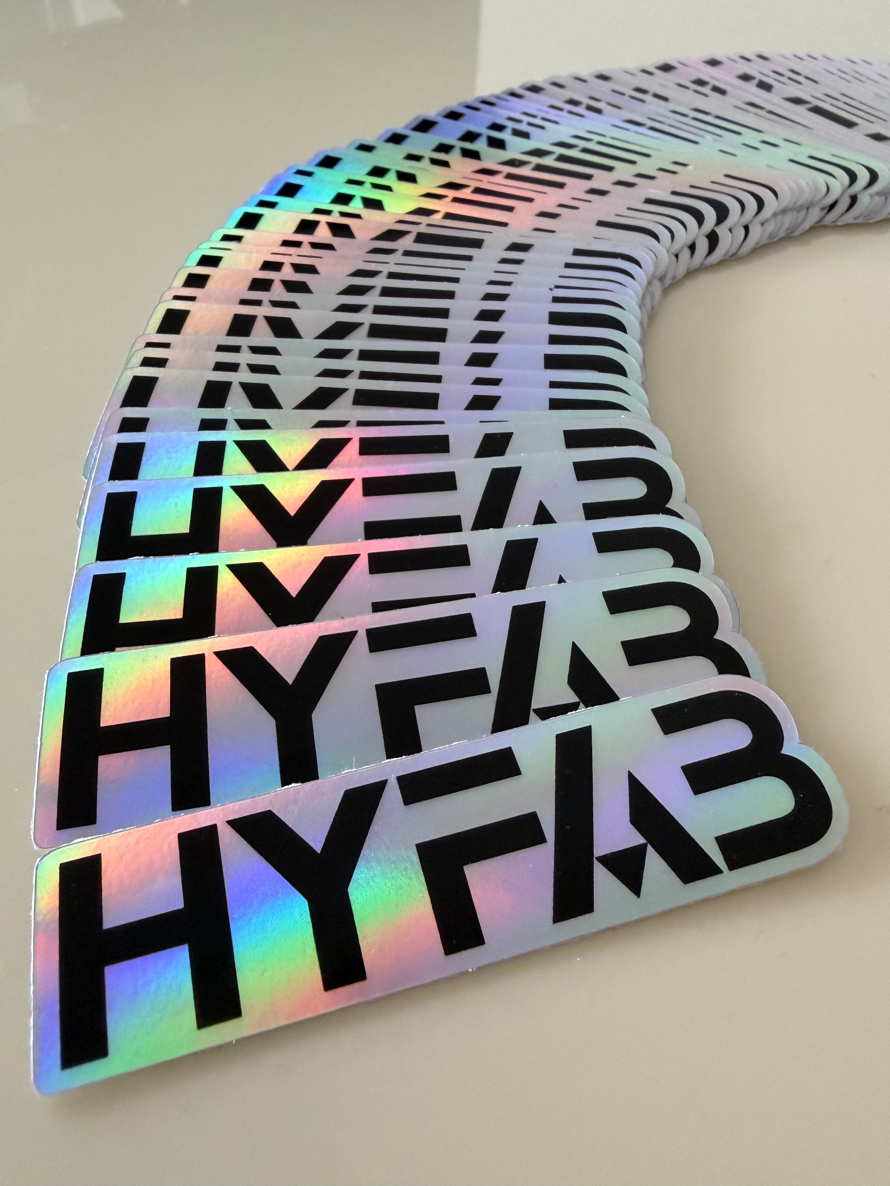 HYFAB - Die Cut Sticker (holographic)